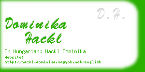 dominika hackl business card